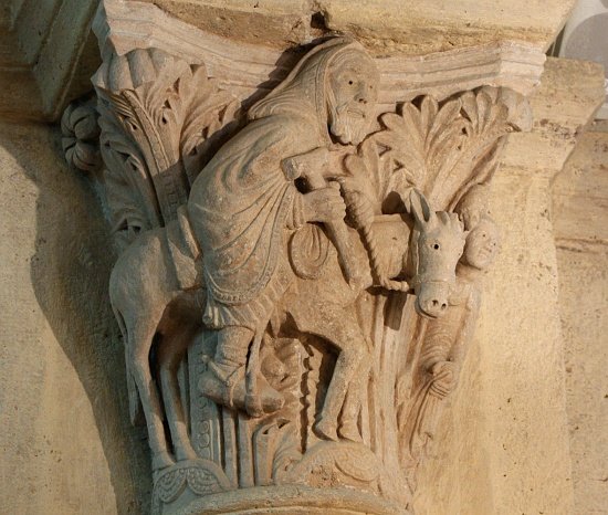 Balaam on his talking donkey carrying a tau staff xti_9800p40c.jpg