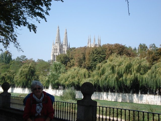 Burgos Catherdal seen from far side of the Rio Arlacon B.JPG