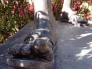 Wellington railway station. feet of Mahatma Ghandi.jpg