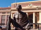 Mahatma Ghandi. Wellington Railway Station.jpg