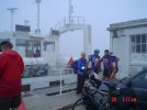 75 Blaye, Cycle Pilgrims on the Ferry.JPG