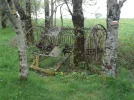 030-11 Old farm machinery on the way to L'Estrade. Notice the GR marker.webp