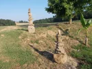 061-02 Pilgrims have built cairns on The Way to Lelin-Lapujolle.webp