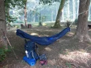 063-53 Hammock where I slept at the pilgrim rest stop before Geus d'Arzacq.webp