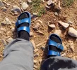 Sandals on rocky path - cropped.webp