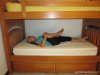 Knee to Chest Bunk Bed Yoga Pose