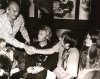 Eddie Barclay, Johnny Haliday, Freddie Meyer, Brigitte Bardot - Voom Voom Club, St. Tropez (19...jpg