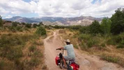 Contemplating the S de Guadarrama, approaching Manzanares 17-6-14.webp