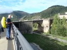 23 Sep #4 1043hrs Villafranca del Bierzo Pat overlooking Rio Burbia Bridge leading to Pradela...webp