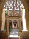 2 Sep #66 Najera Monastery Entrance to Knights cloister.JPG