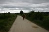0860-buddhist monk on the path before Villalbilla (Burgos-Rabe de las Calzados, 31.05.2011).jpg