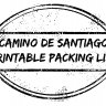Camino de Santiago Complete Packing Checklist Free PDF