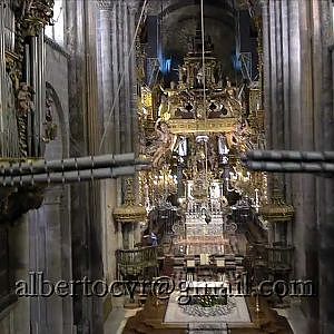 Flying inside the Cathedral (Santiago de Compostela)