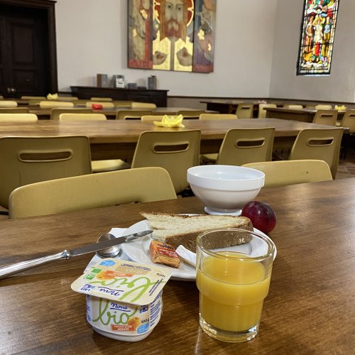 Breakfast in Conques