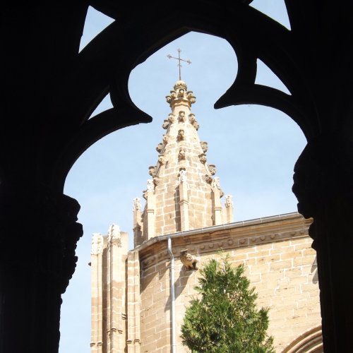 Cloister View Cathedral Santa Maria Pamplona