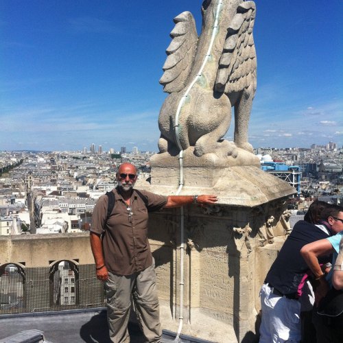 Paris , Tower of St James roof top
