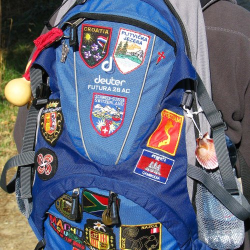 Beautiful backpack at Trabadelo - La Portela de Valcarse section