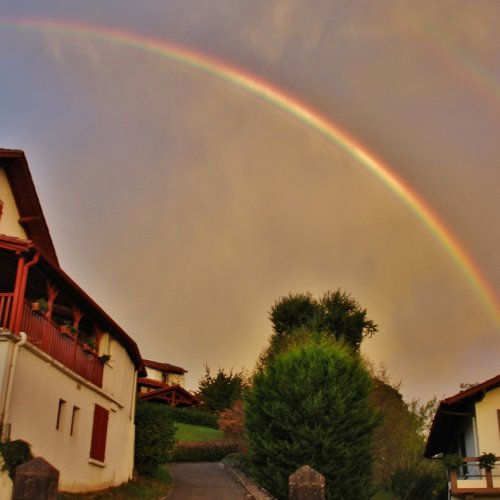 Double Rainbow outside Saint Jean Pied de Port