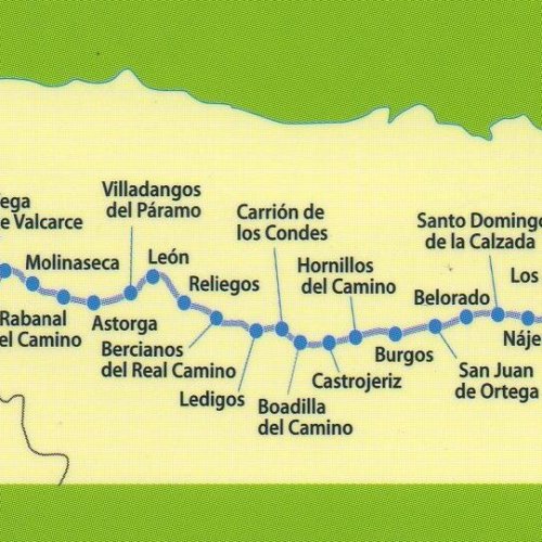 Camino Frances map