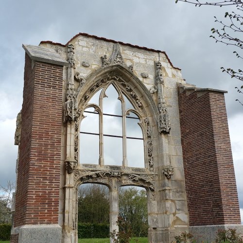 Church portal in Laines-Aux-Bois, France