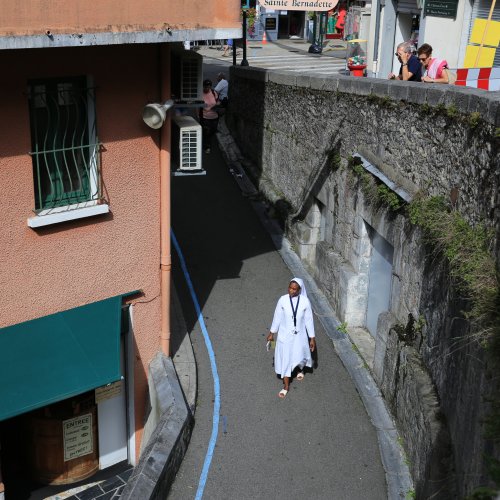 Nun in Lourdes