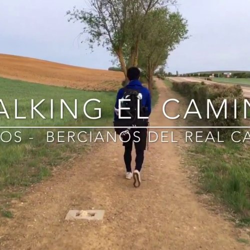 Walking from Ledigos to Bercianos del Real Camino