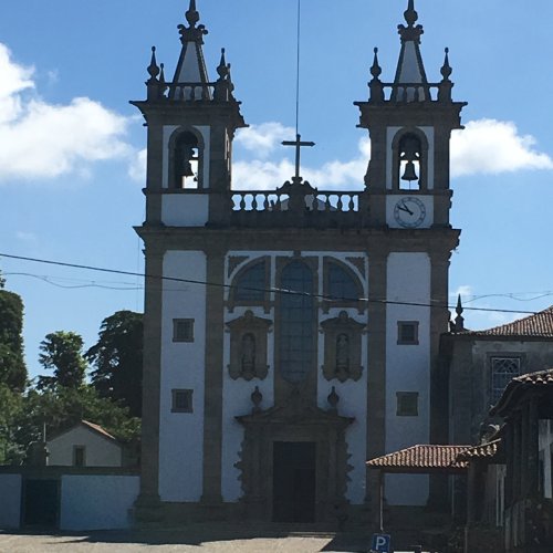 Typical Church with Statue of Santiago...right side above door