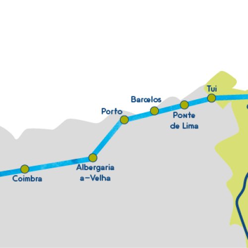 camino de santiago stages map