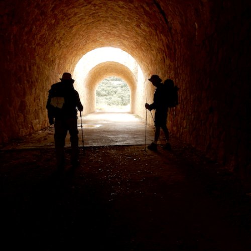 Through the tunnel on the way to Estella.jpg