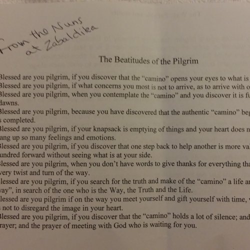 The Beatitudes of a Pilgrim