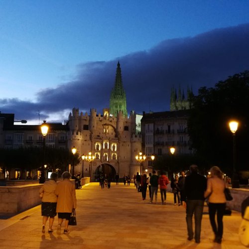 Burgos at night