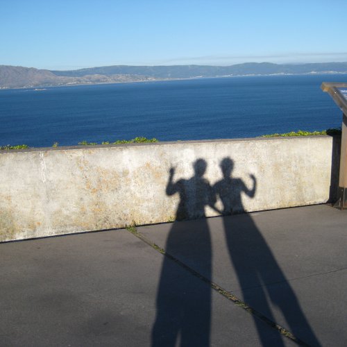 Shadow-selfie in Finisterra